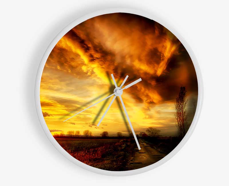 The Road To Nowhere Clock - Wallart-Direct UK