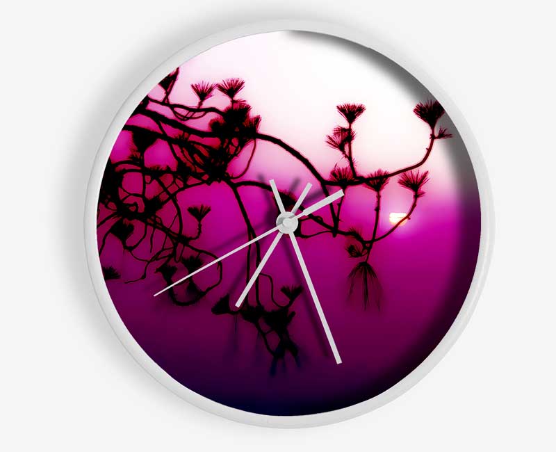 Pink Haze Clock - Wallart-Direct UK