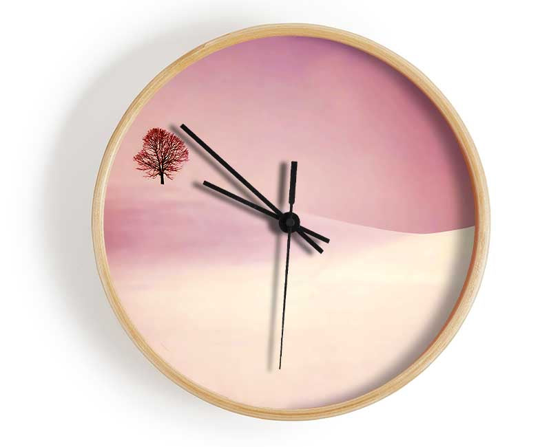 The Lonesome Winter Tree Clock - Wallart-Direct UK