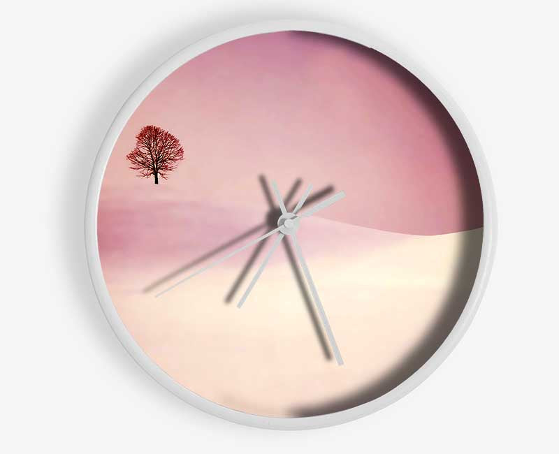 The Lonesome Winter Tree Clock - Wallart-Direct UK