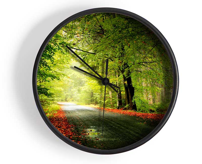 The Woodland Road Clock - Wallart-Direct UK