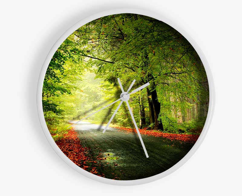 The Woodland Road Clock - Wallart-Direct UK