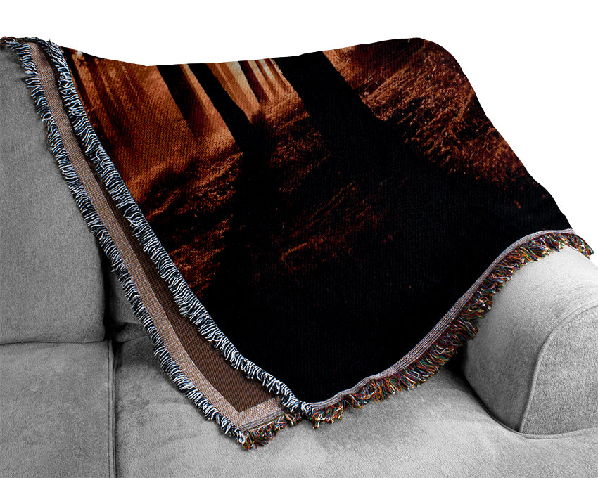 Woodland Sun Blaze Woven Blanket