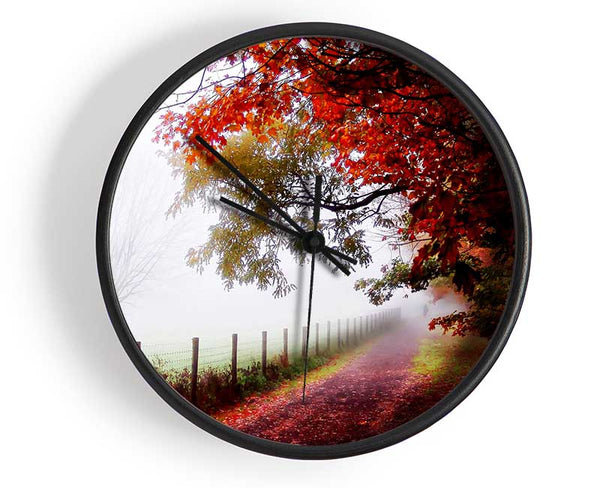 The Winter Path Clock - Wallart-Direct UK