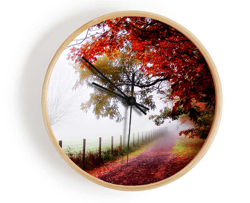 The Winter Path Clock - Wallart-Direct UK