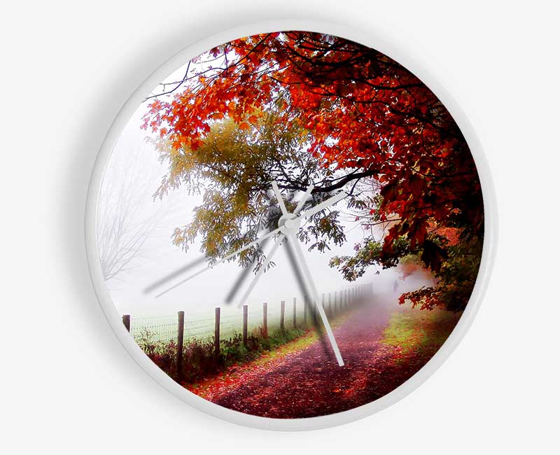 The Winter Path Clock - Wallart-Direct UK