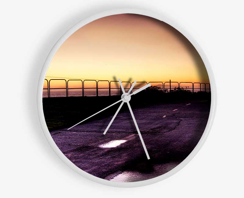 The Oceans Boardwalk Clock - Wallart-Direct UK