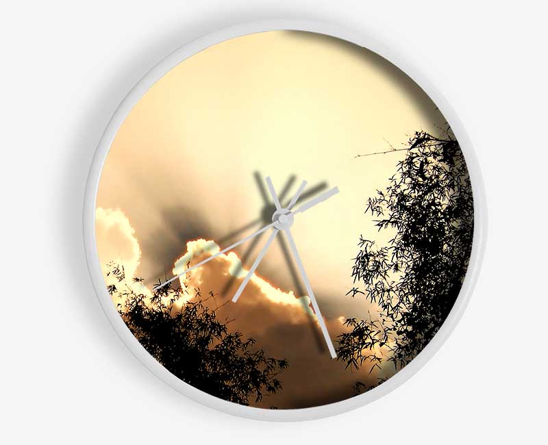 Heavens Sunrays Clock - Wallart-Direct UK