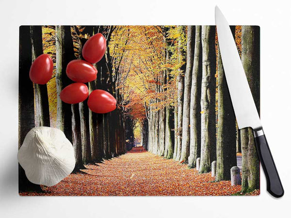 Woodland Walk Glass Chopping Board