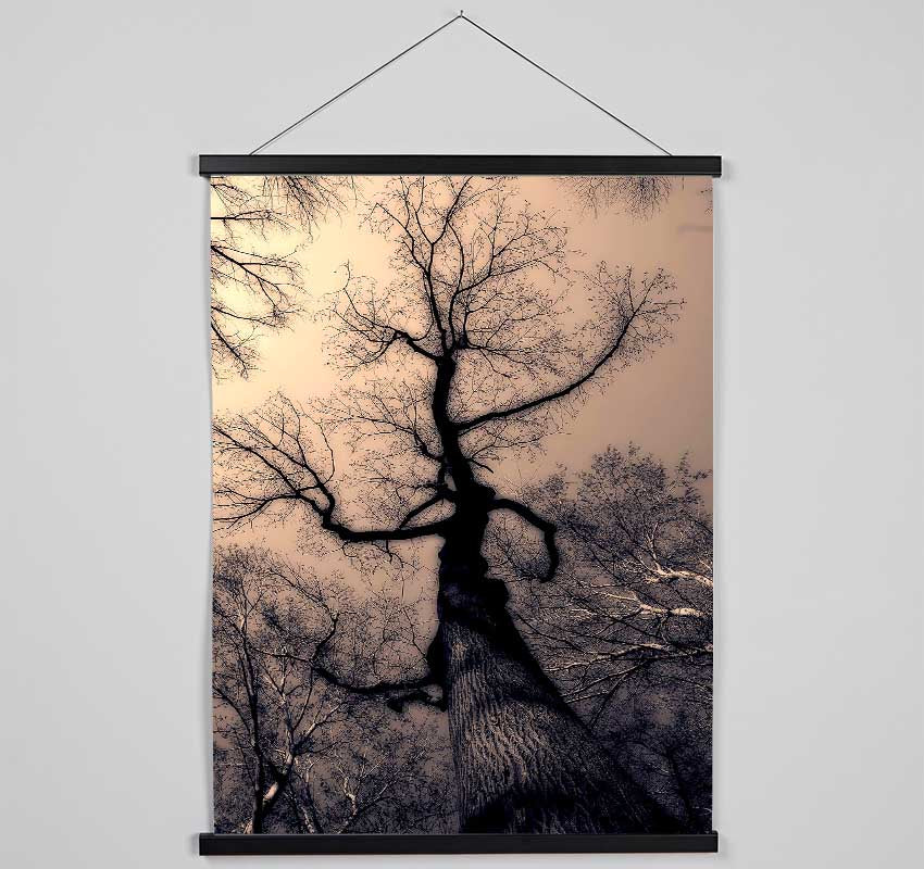 The Bare Winter Tree Hanging Poster - Wallart-Direct UK