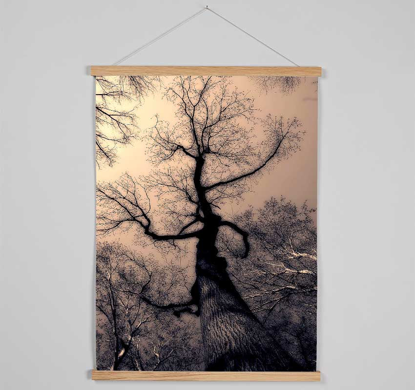 The Bare Winter Tree Hanging Poster - Wallart-Direct UK