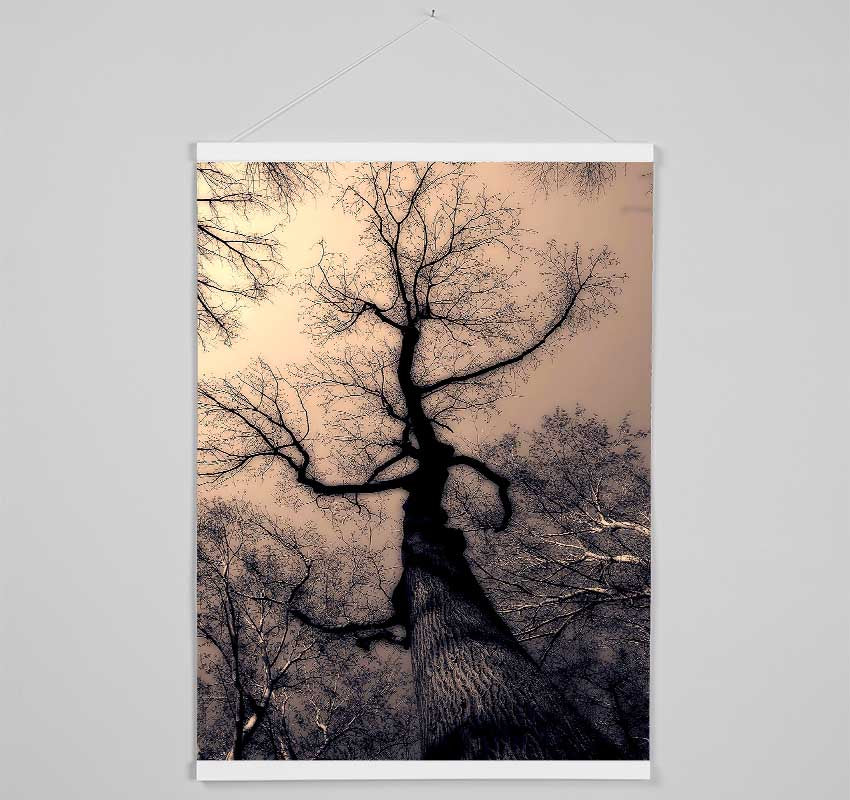 The Bare Winter Tree Hanging Poster - Wallart-Direct UK