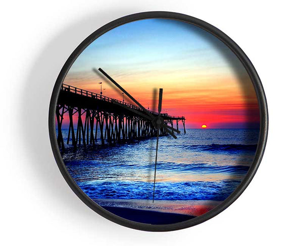 The Oceans Pier Clock - Wallart-Direct UK