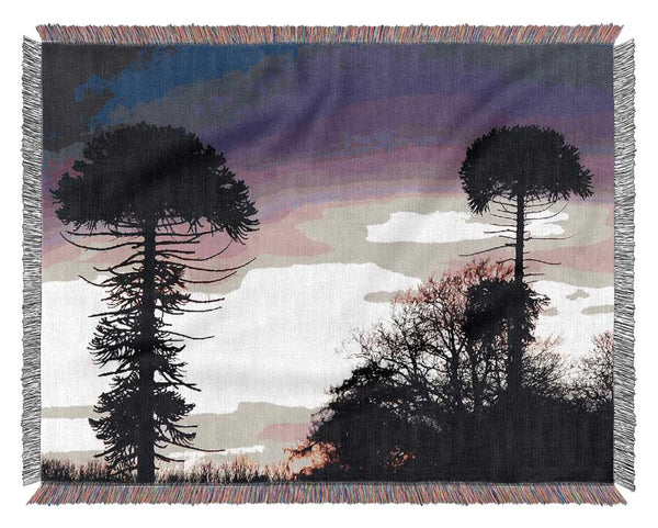 Lavender Skies Woven Blanket