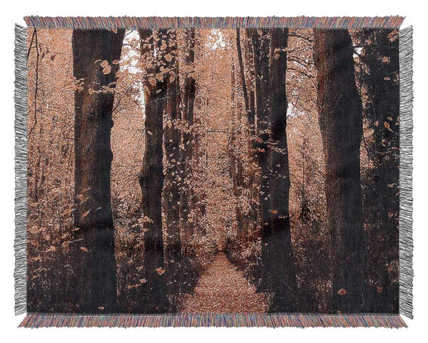 Woodland Walkway Woven Blanket