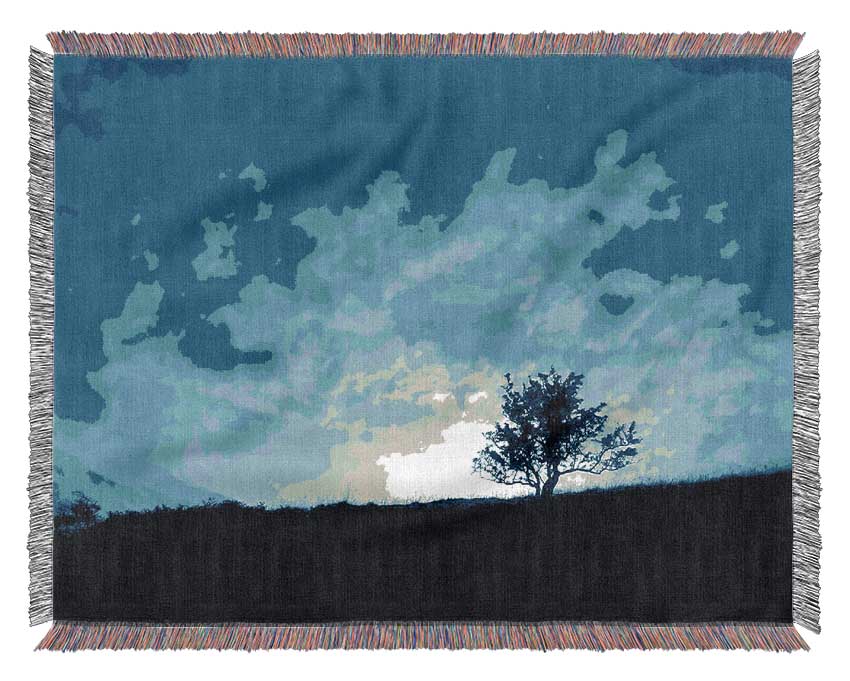 Morning Tree Woven Blanket