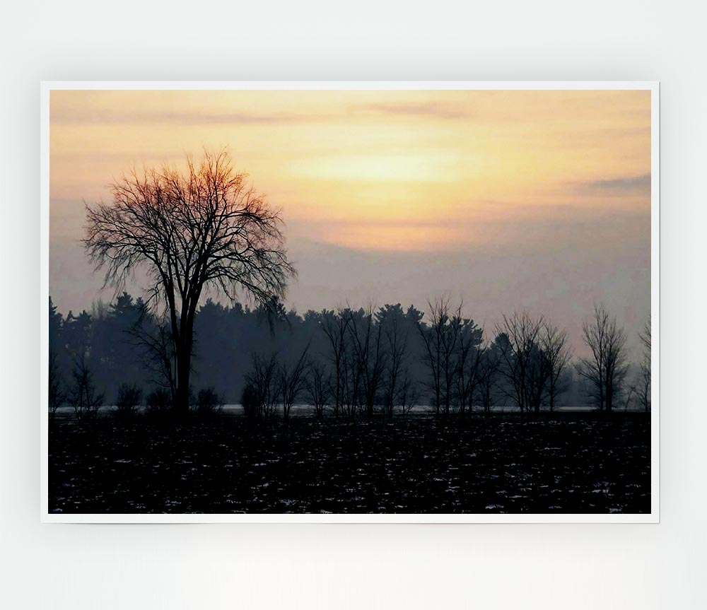 Yorkshire Dales Winter Print Poster Wall Art