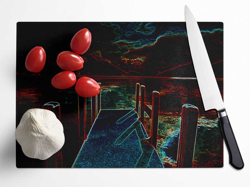 Abstract Pier Glass Chopping Board