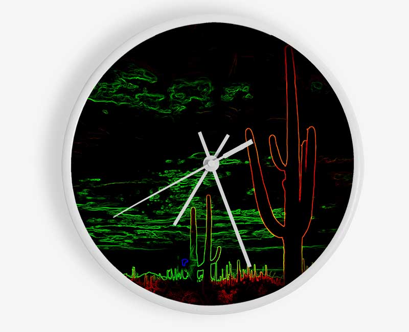 Cactus Clock - Wallart-Direct UK