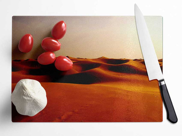 Desert Sands Glass Chopping Board