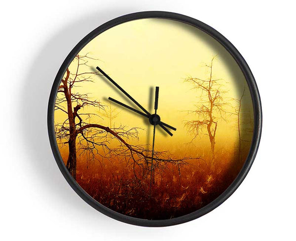 Treeline Mist Clock - Wallart-Direct UK