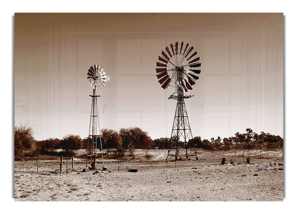 Australian Windmills Sepia