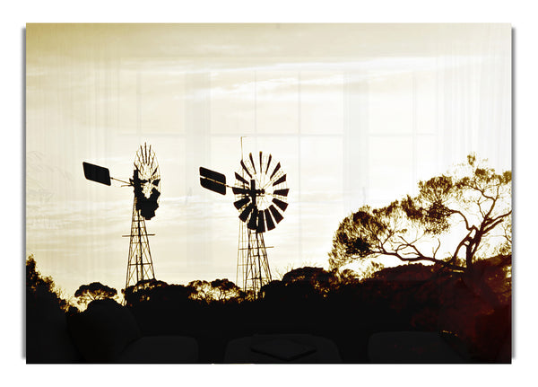 Windmills Sepia