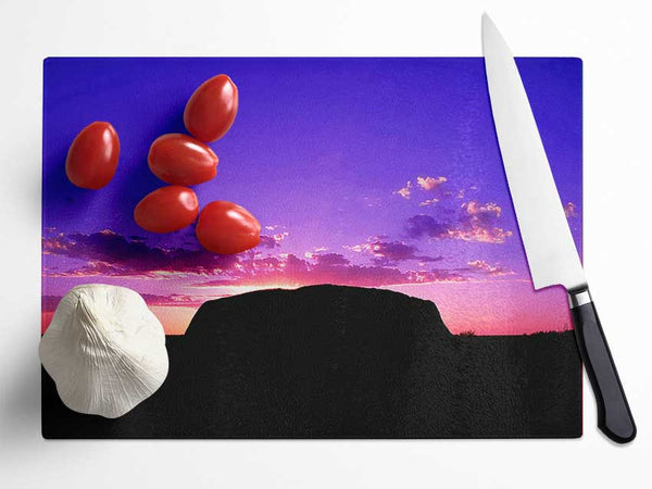 Stunning Australian Sunrise Glass Chopping Board