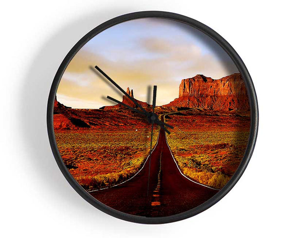 The Road To Monument Valley Clock - Wallart-Direct UK