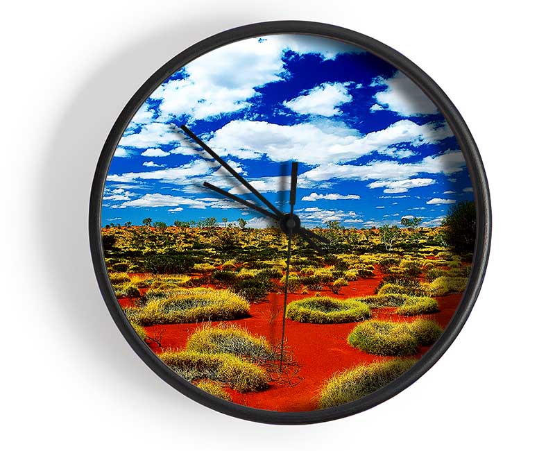 Desert Grass Clock - Wallart-Direct UK