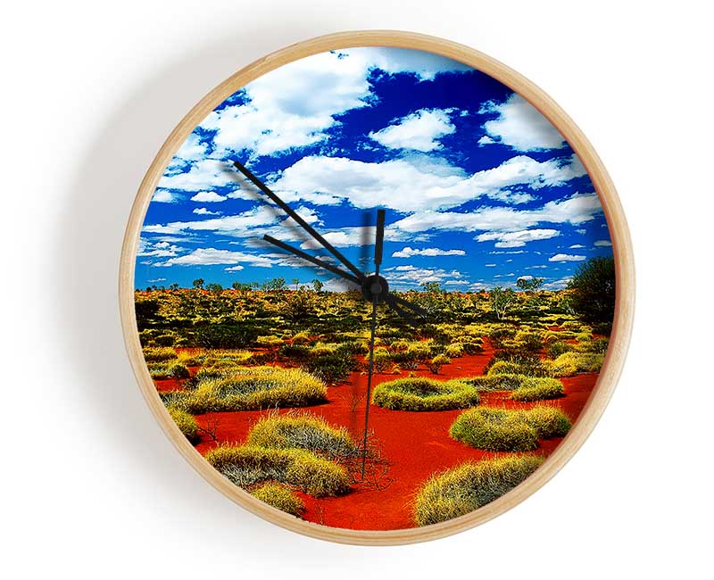 Desert Grass Clock - Wallart-Direct UK