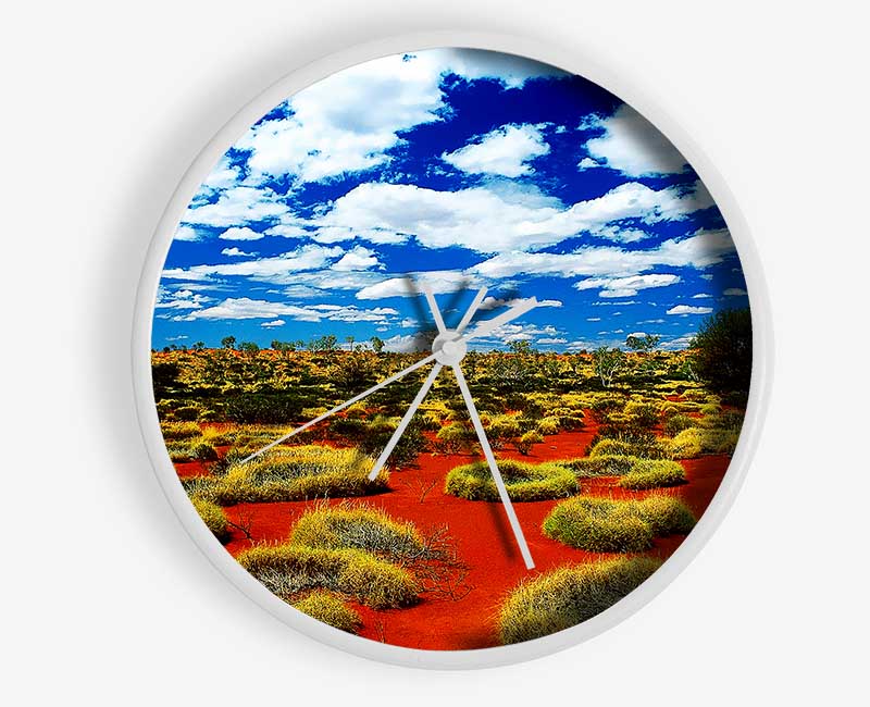 Desert Grass Clock - Wallart-Direct UK