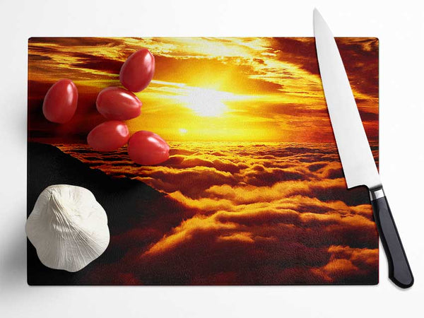 Heavens Gateway Glass Chopping Board