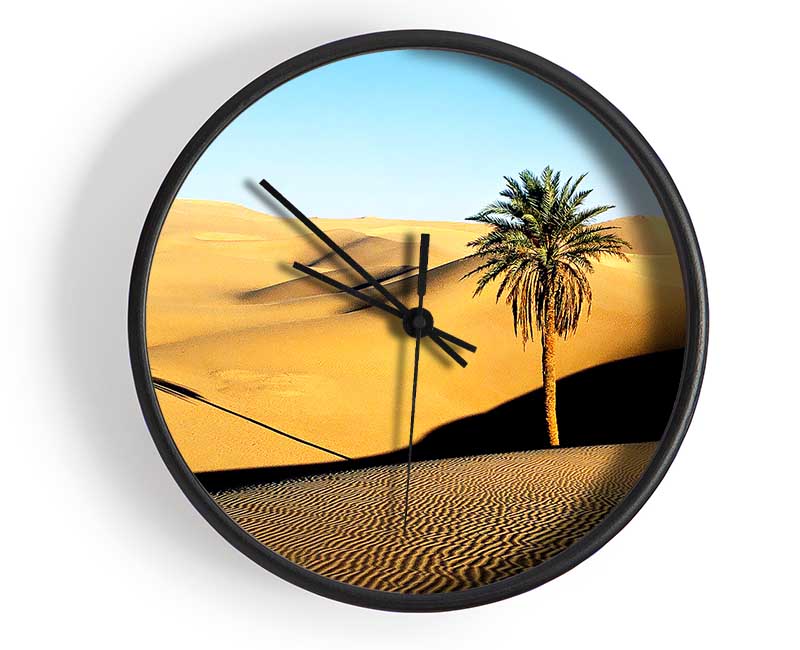 Desert Palmtree Clock - Wallart-Direct UK