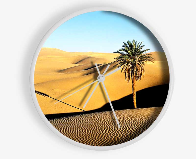 Desert Palmtree Clock - Wallart-Direct UK