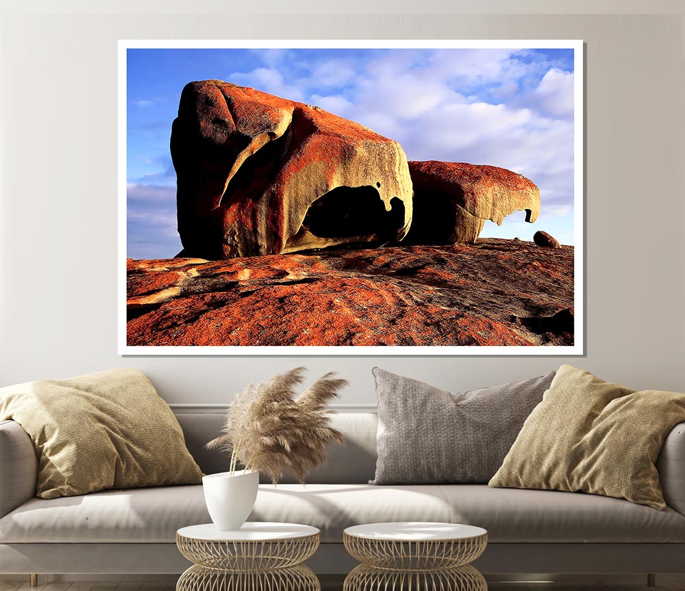 Boulders On Top Of The World Print Poster Wall Art