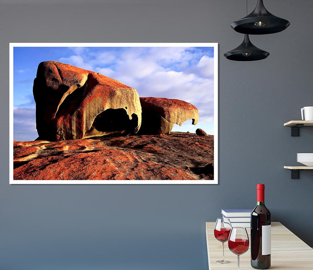 Boulders On Top Of The World Print Poster Wall Art