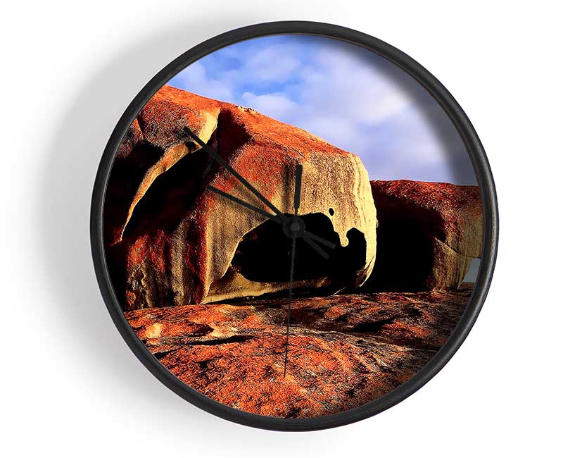 Boulders On Top Of The World Clock - Wallart-Direct UK