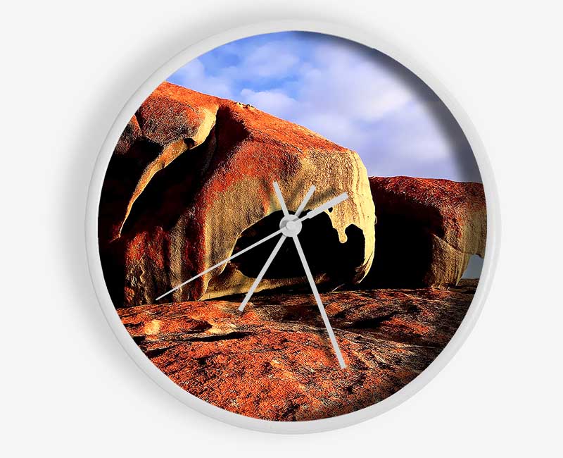 Boulders On Top Of The World Clock - Wallart-Direct UK