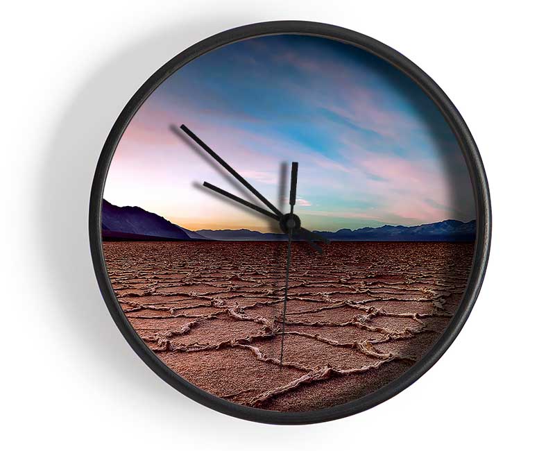 Desert Patterns Clock - Wallart-Direct UK