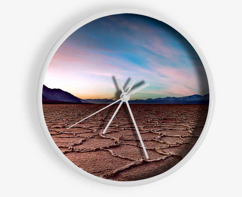 Desert Patterns Clock - Wallart-Direct UK