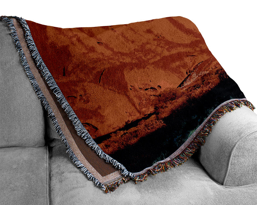 Ayres Rock Morning Glow Woven Blanket