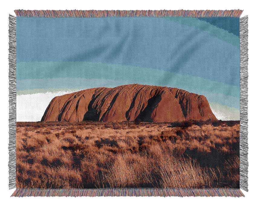 Ayres Rock Australia Woven Blanket