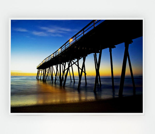 Under The Stunning Pier Print Poster Wall Art