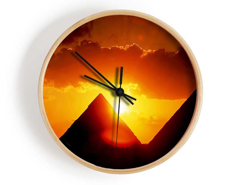 Pyramid Sunrise Clock - Wallart-Direct UK