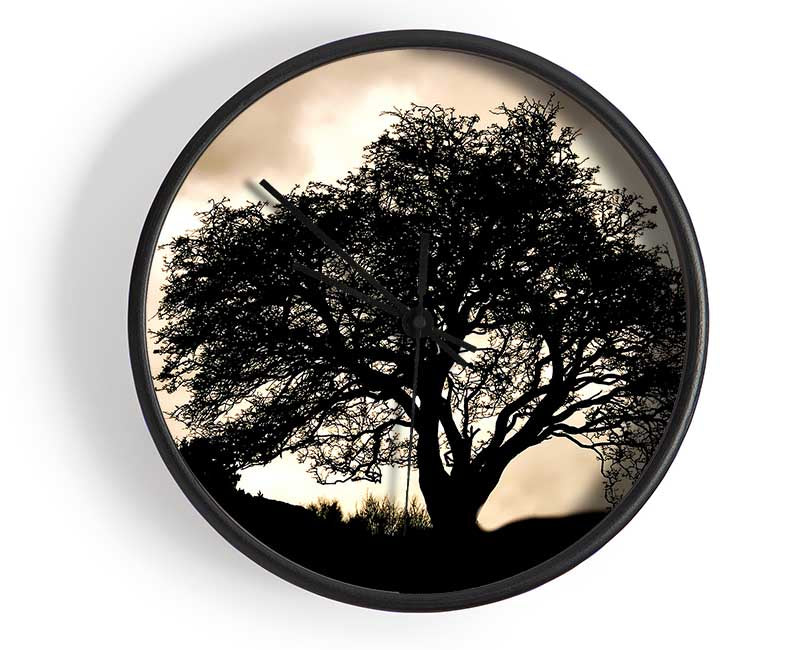 Tree In First Light Clock - Wallart-Direct UK