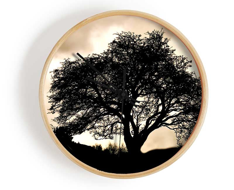 Tree In First Light Clock - Wallart-Direct UK