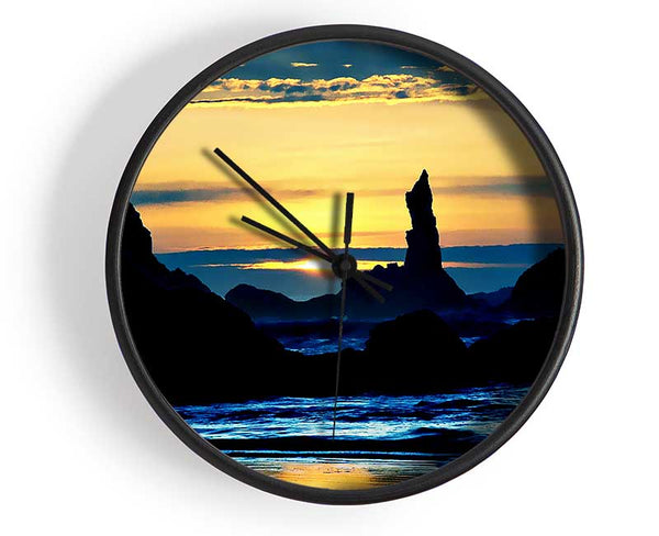 Oceans Dusk Clock - Wallart-Direct UK