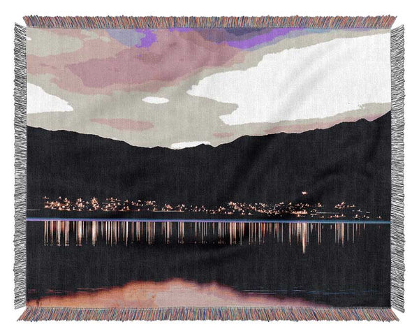 Pink Nightfall Woven Blanket