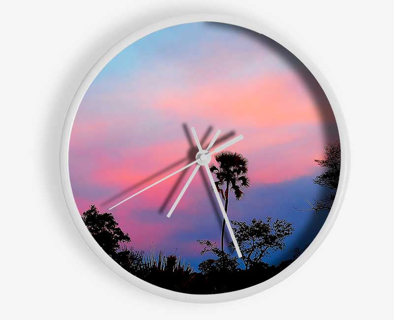 Tranquil Tree Tops Clock - Wallart-Direct UK